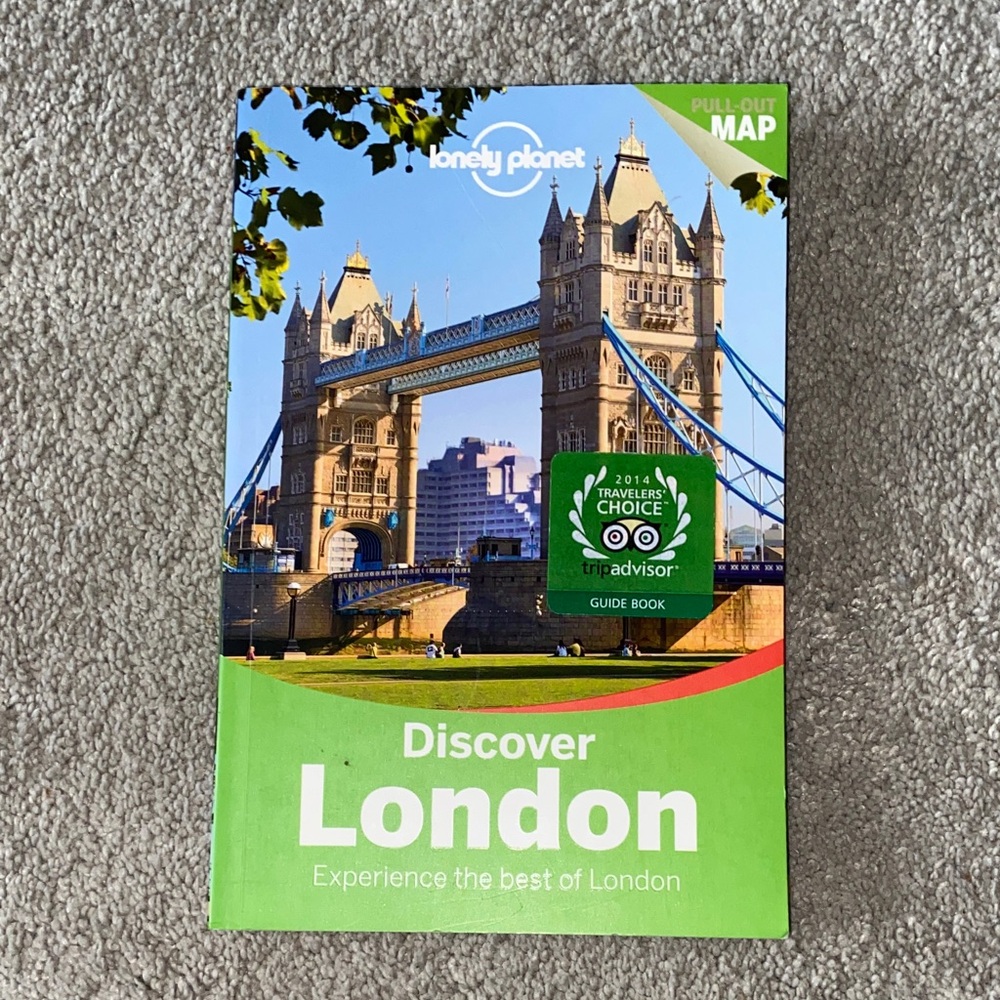 Lonely Planet Discover London Guidebook with pullout map